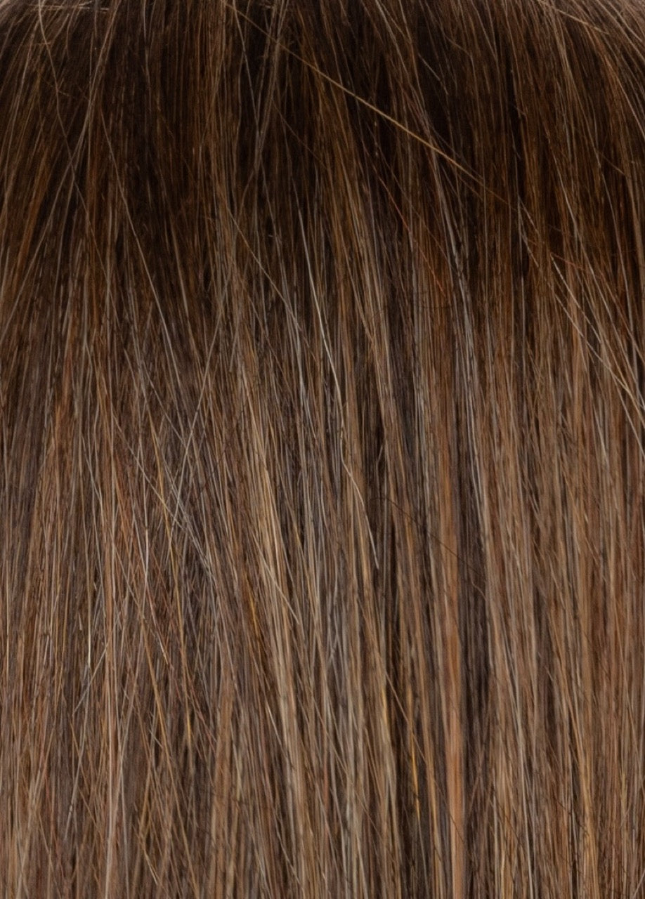 Chocolate Twist | The Cappucino base, coppery blond highlights and tipped ends.