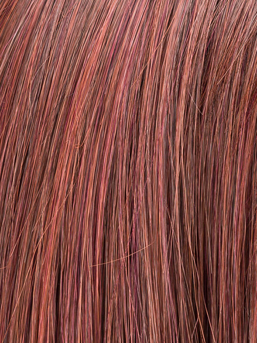 Cherry Red Rooted 133.33 | Red Violet and Dark Auburn Blend with Shaded Roots