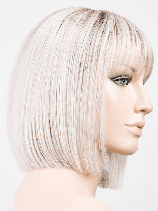 Silver Blonde Rooted 60.23 | Pearl White and Lightest Pale Blonde Blend with Shaded Roots