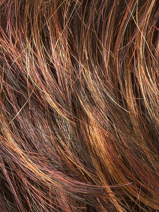 Fire Mix 131.28.133.2 | Deep Wine Red and Red Violet blend with Light Copper highlights and a Dark Brown base