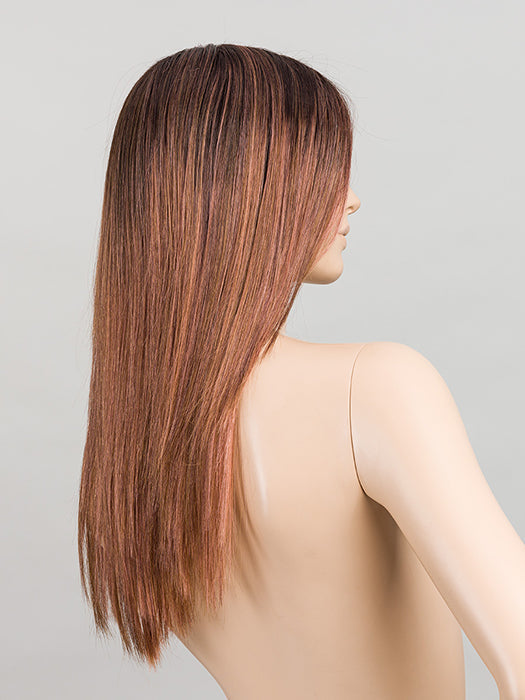 Rosewood Tipped | Medium Brown, Caramel, And Rose Gold Blend With Lighter Tipped Ends