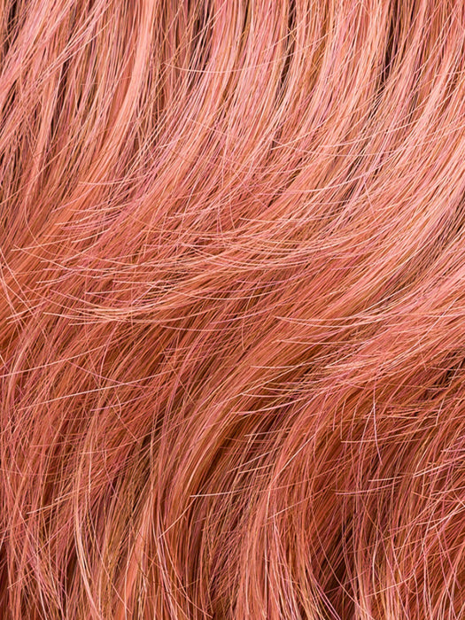 Rose Blush Rooted | Light Copper, Peach, And Soft Rose Gold Tones With Subtle Golden Undertones And Shaded Roots