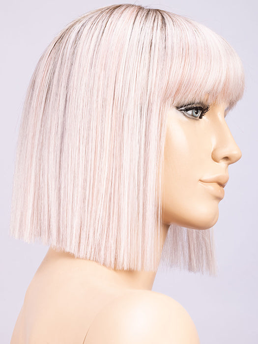 Pastel Rose Rooted | Pink and Pearl Blonde Blend with Light Brown Roots