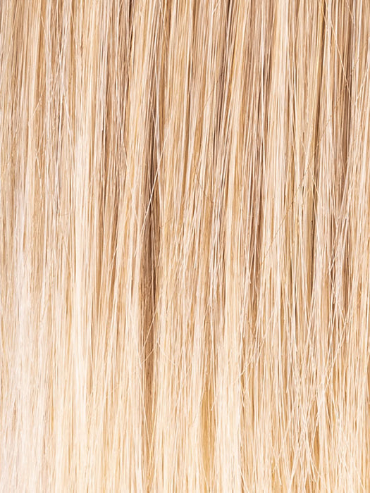 Sandy Blonde-Rooted 16.24.22 | Medium Honey Blonde, Light Ash Blonde, and Lightest Reddish Brown Blend with Dark Roots