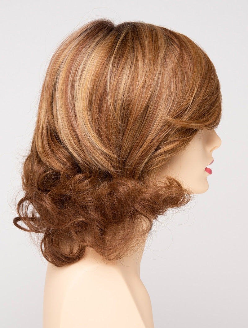 Golden Nutmeg | 27/26/23 R8 | 3-Tone blend of a Cinnamon Brown Base, Chocolate, Brown Roots, and Golden Blonde highlights