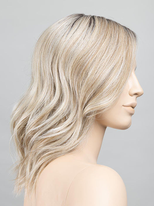 Pearl Blonde Rooted 101.20.25 | Pearl Platinum Blended With Light Strawberry Blonde And Lightest Golden Blonde With Shaded Roots
