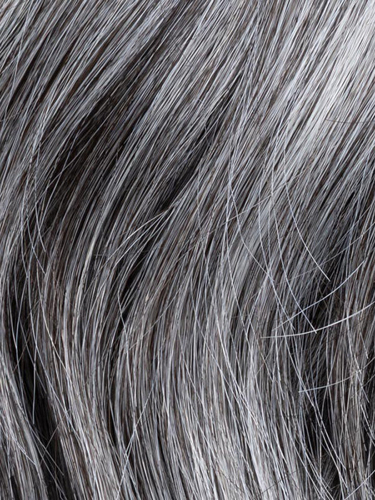 Salt/Pepper Rooted 51.44.39 | Black/Dark Brown, Darkest Brown, And Lightest Brown With Grey Blend And Shaded Roots