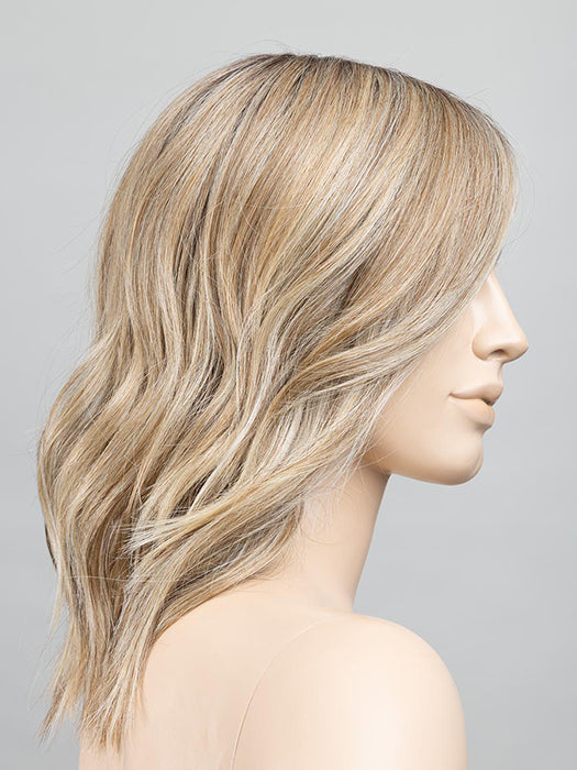 Sandy Blonde Rooted 16.22.20 | Medium Blonde, Light Neutral Blonde, And Light Strawberry Blonde Blend With Shaded Roots