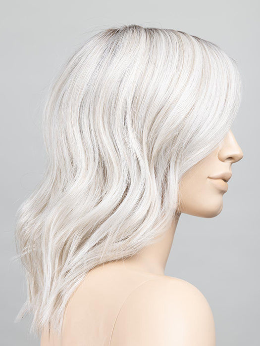 Silver Blonde Rooted 60.15 | Pearl White And Light Ash Blonde With Shaded Roots