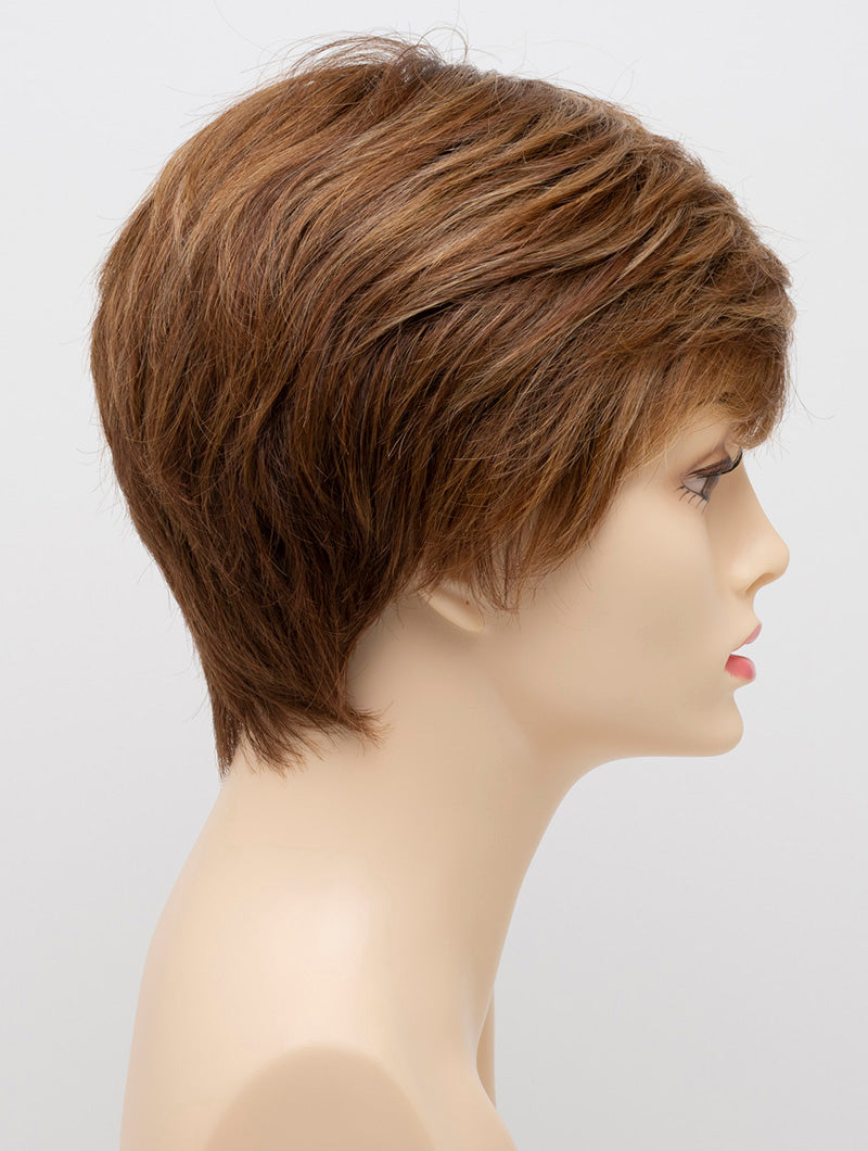 Golden Nutmeg | 27/26/23 R8 | 3-Tone blend of a Cinnamon Brown Base, Chocolate, Brown Roots, and Golden Blonde highlights