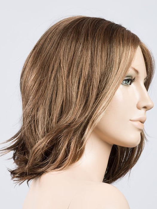 Tobacco Lighted 830.20.9 | Medium Brown Blended with Light Auburn, Light Strawberry Blonde, and Medium Warm Brown with Highlights throughout and concentrated in the front