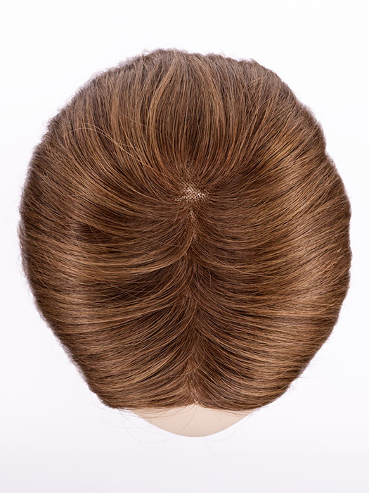 Mocca Rooted 8.30.27.12 | Medium Brown Blended with Light Auburn and Dark Strawberry Blonde with Lightest Brown Blend and Shaded Roots