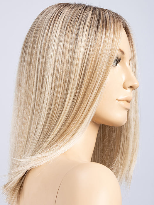 Pearl Blonde Rooted 101.24.20 | Pearl Platinum, Lightest Ash Blonde And Light Strawberry Blonde Blend With Shaded Roots