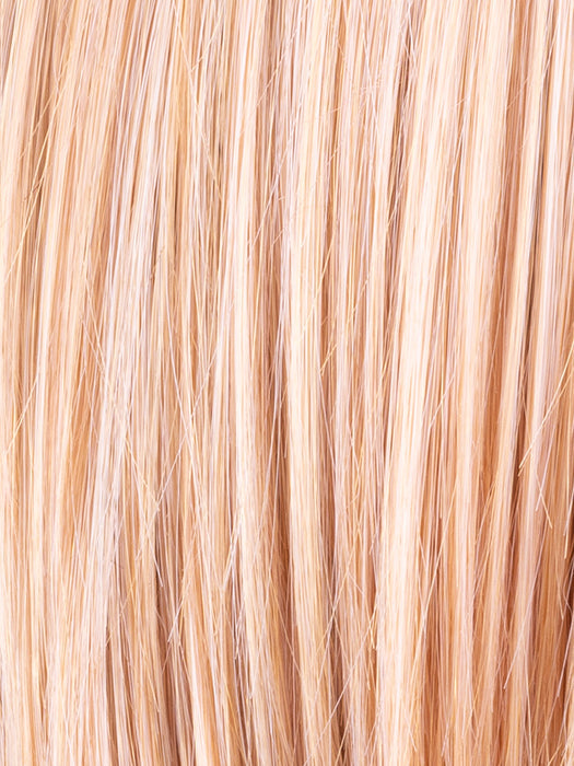 Peach Blonde Shaded | Soft Warm Blonde Base With Subtle Peachy Hues And Shaded Roots