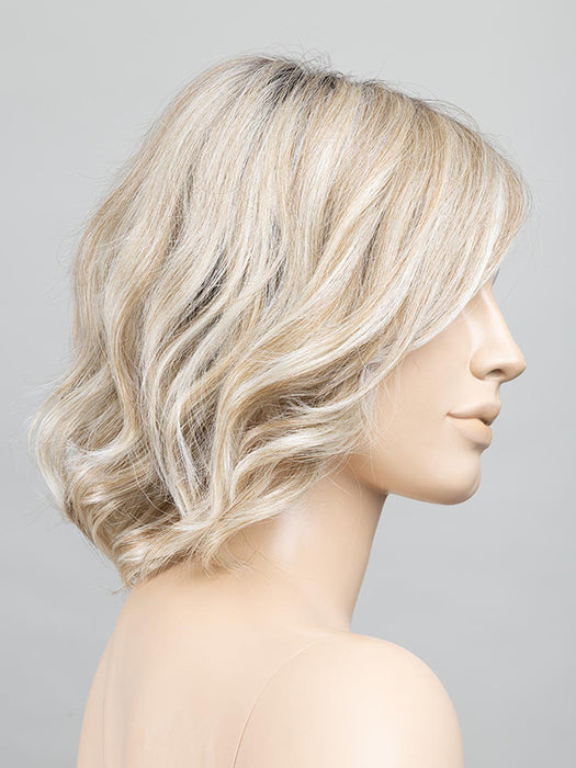 Pearl Blonde Rooted 101.20.25 | Pearl Platinum Blended With Light Strawberry Blonde And Lightest Golden Blonde With Shaded Roots