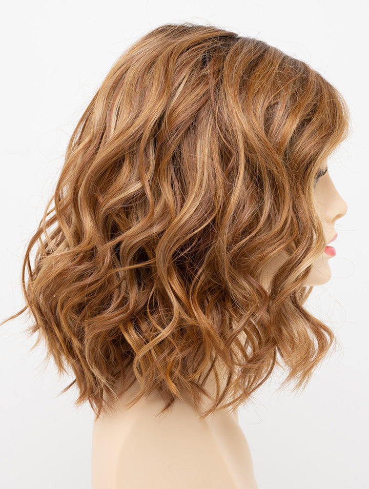 Golden Nutmeg | 27/26/23 R8 | 3-Tone blend of a Cinnamon Brown Base, Chocolate, Brown Roots, and Golden Blonde highlights