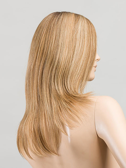 Light Bernstein Rooted 14.26.27 | Medium Ash Blonde, Light Golden Blonde, And Dark Strawberry Blonde With Shaded Roots