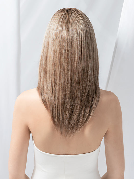 Nougat Rooted 12.10.20 | Lightest Brown And Light Brown With Light Strawberry Blonde Blend And Shaded Roots