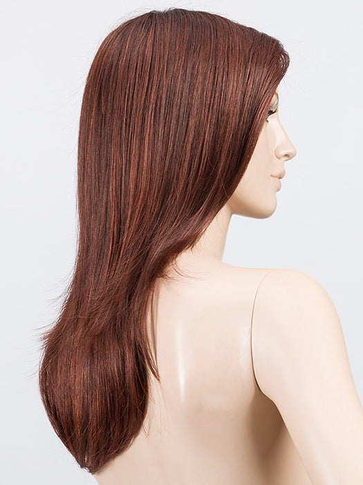 Auburn Rooted 33.130.4 | Dark Auburn and Deep Copper Brown with Darkest Brown Blend and Shaded Roots