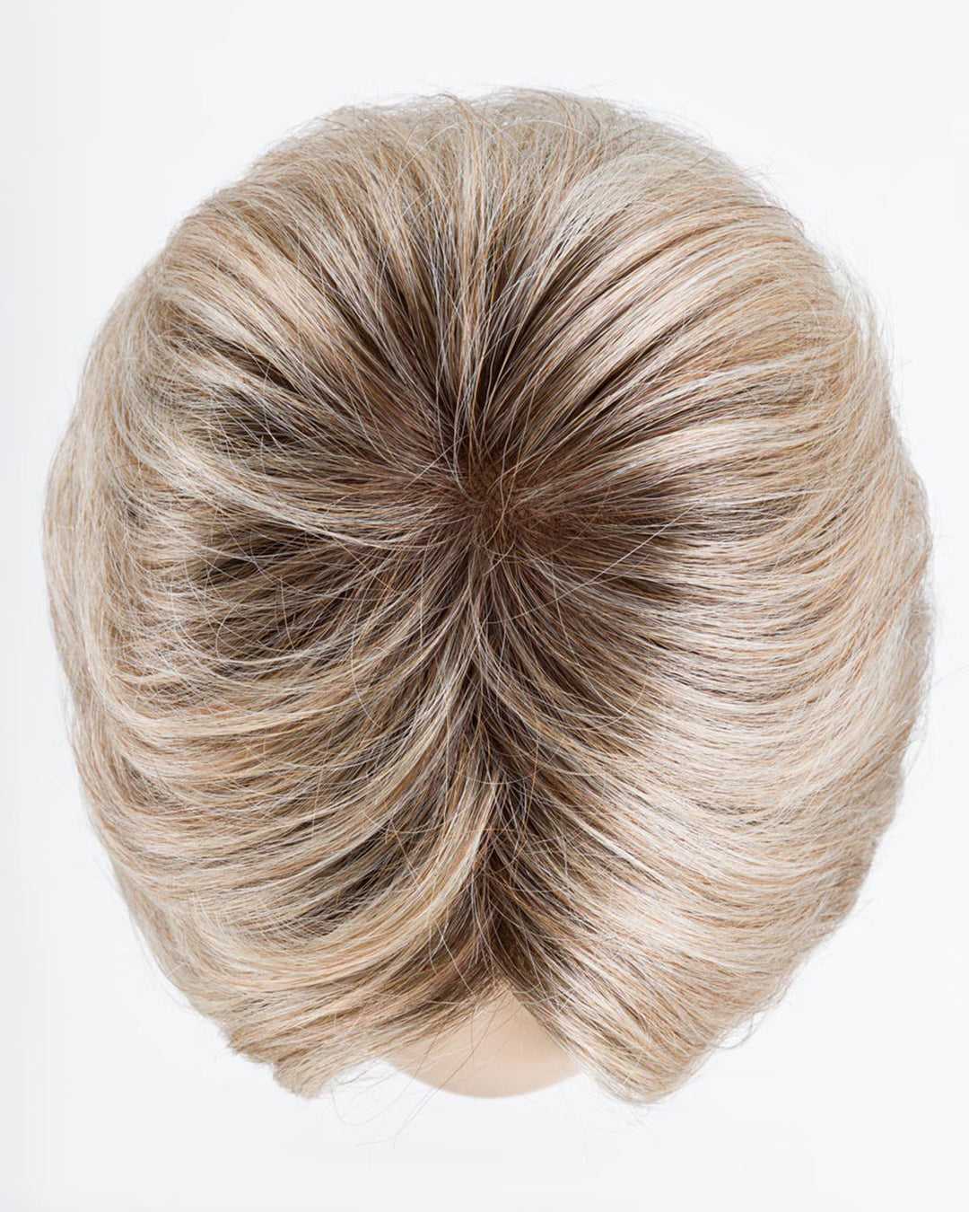 Pearl Rooted 101.49.48 | Pearl Platinum With Medium Ash Blonde And Lightest Brown With Grey Blend And Shaded Roots
