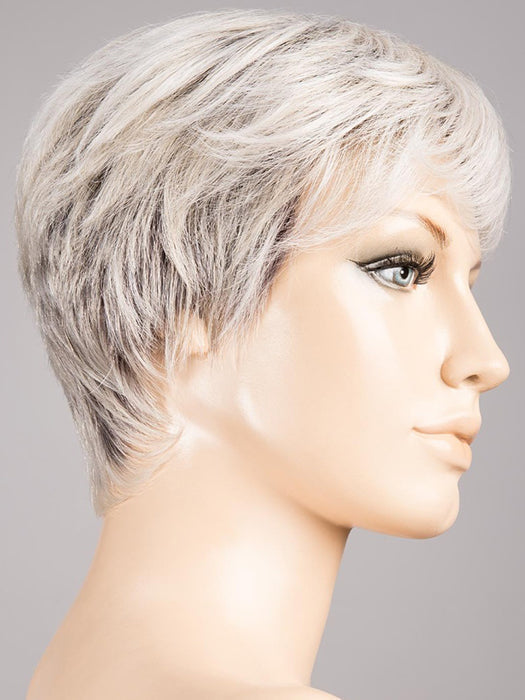 Silver Blonde Rooted 60.23 | Pearl White and Lightest Pale Blonde Blend with Shaded Roots