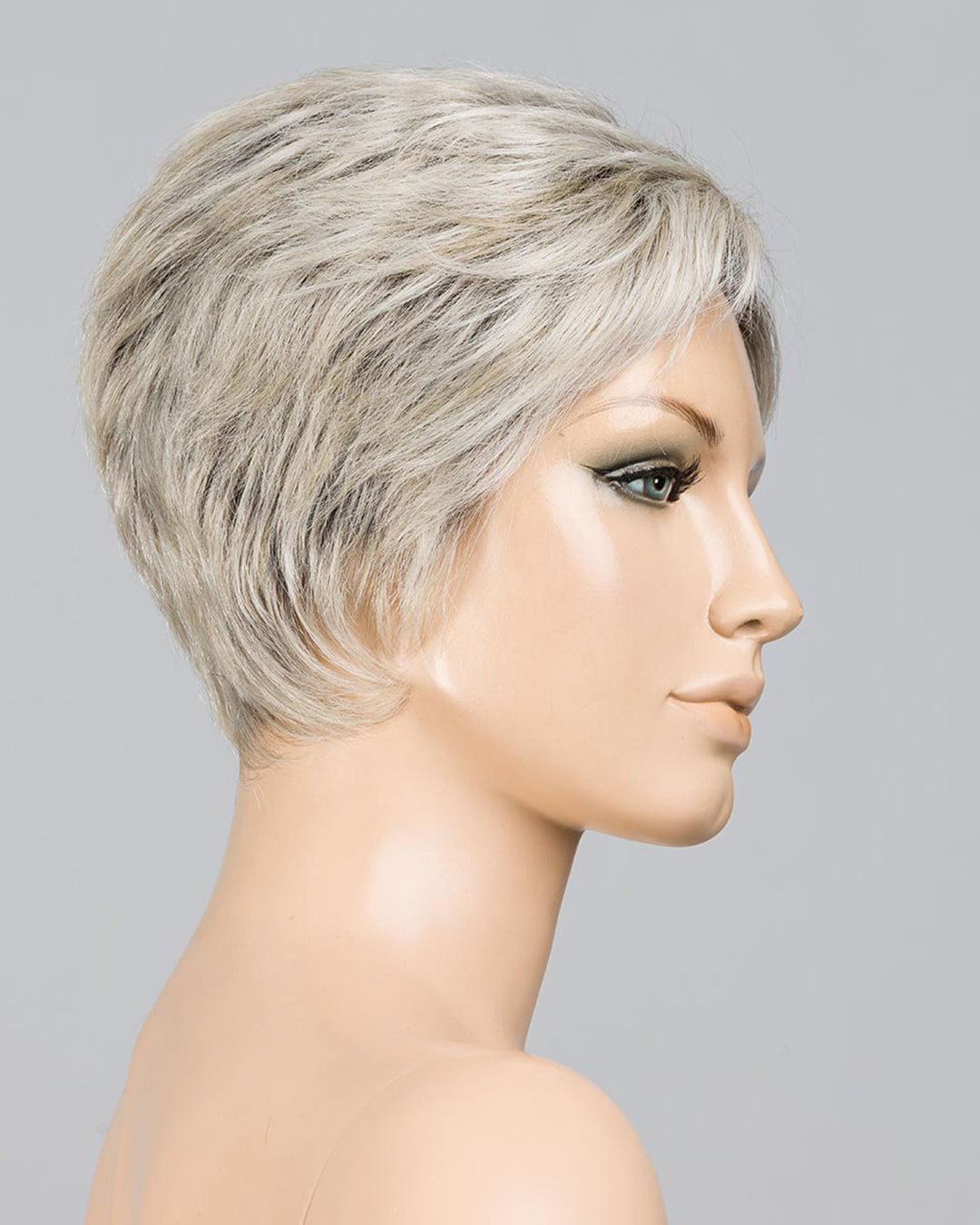 Silver Blonde Rooted 60.23 | Pearl White And Lightest Pale Blonde Blend With Shaded Roots