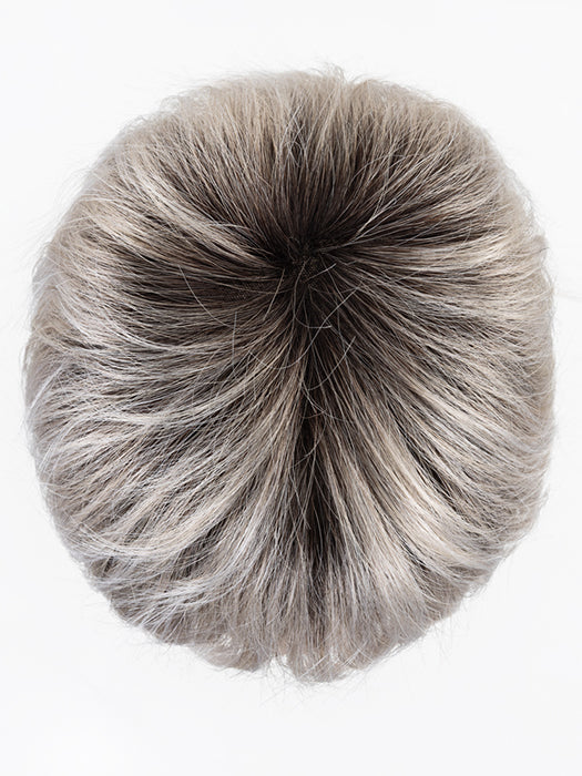 Silver Blonde Rooted 60.1001.24 | Pearl White And Winter White With Lightest Ash Blonde Blend And Shaded Roots