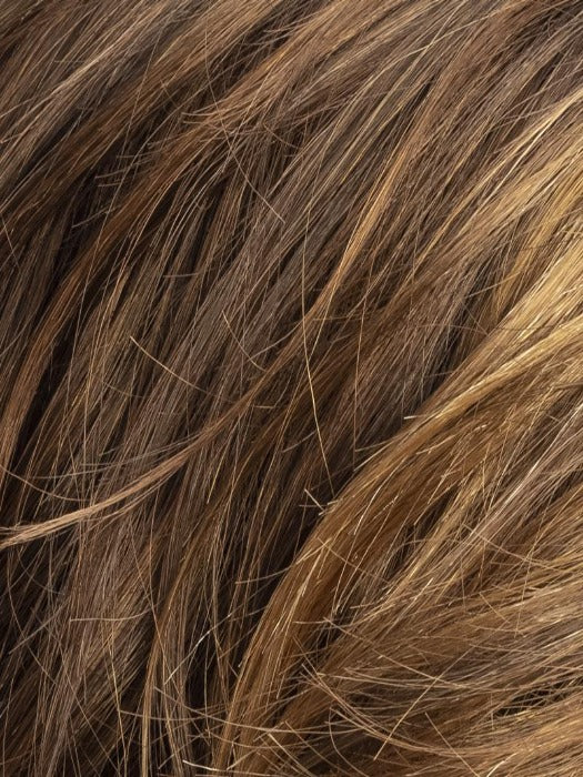 Chocolate Lighted 830.27 | Medium Brown Blended with Light Auburn and Dark Strawberry Blonde with Highlights Throughout and Concentrated in the Front