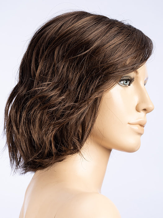 Dark Chocolate Rooted 6.30.4 | Dark Brown, Light Auburn, Darkest Brown Blend With Shaded Roots