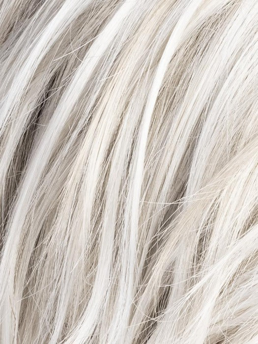 Silver Blonde Rooted 60.1001.24 | Pearl White and Winter White with Lightest Ash Blonde Blend and Shaded Roots