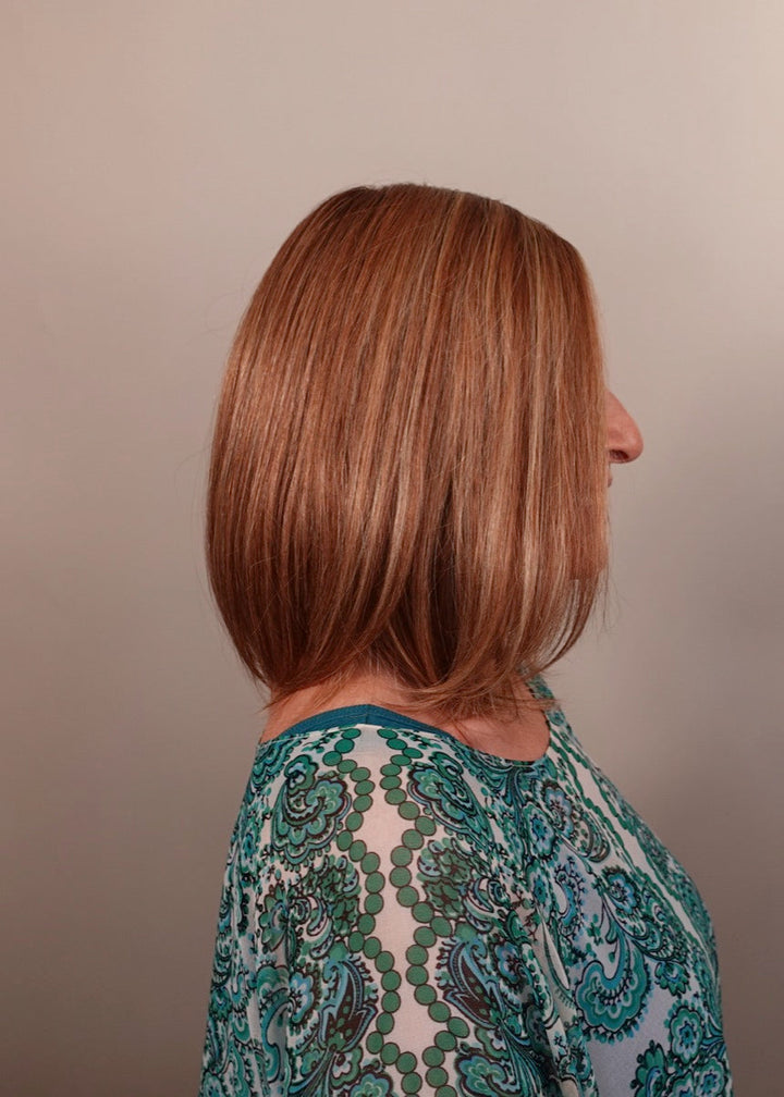 Frannie wearing Supreme Plus Deluxe in Tobacco Rooted