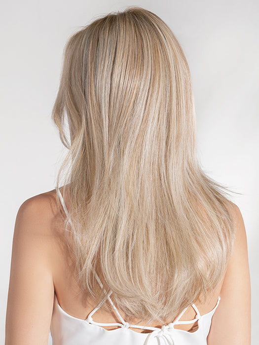 Champagne-Rooted 24.25.20 | Lightest Ash Blonde And Lightest Golden Blonde With Light Strawberry Blonde Blend And Shaded Roots