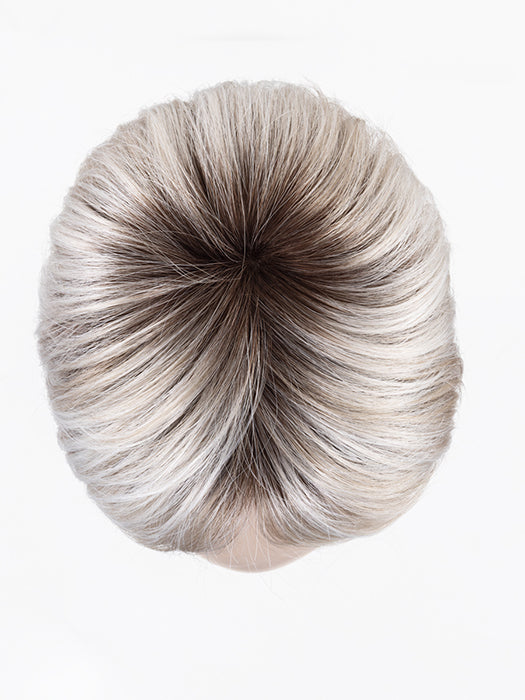 Silver Blonde Rooted 60.101.24 | Pearl White With Pearl Platinum And Lightest Ash Blonde Blend With Shaded Roots