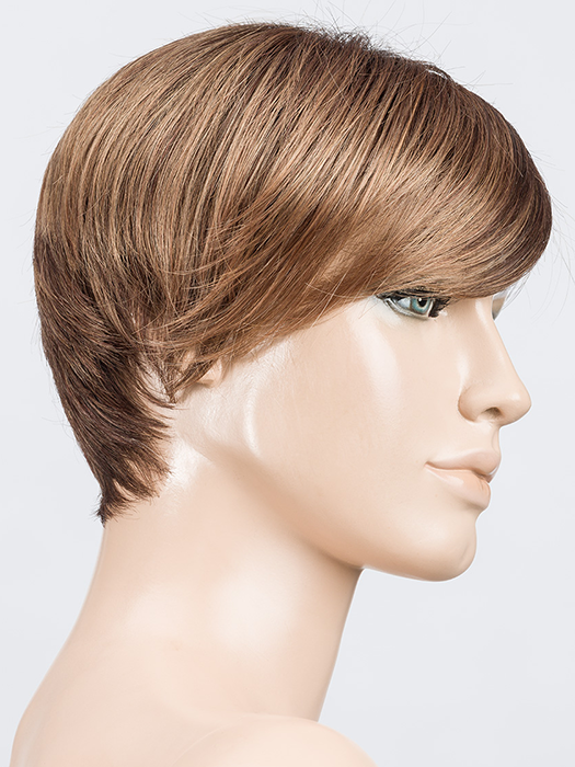 Mocca Rooted 8.30.27.20 | Medium Brown Blended with Light Auburn and Dark/Light Strawberry Blonde Blend and Shaded Roots