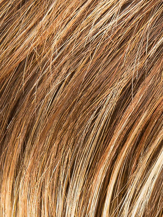 Tobacco Rooted 830.31.26.6 | Medium Brown, Light Auburn, Light Reddish Auburn, Light Golden Blonde and Dark Brown with Shaded Roots