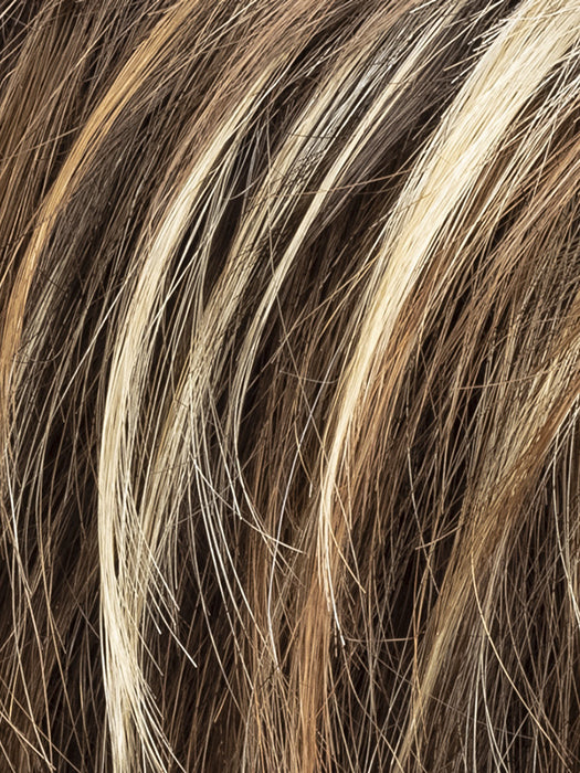 Mocca Lighted 12.26.830 | Lightest Brown and Light Golden Blonde with Medium Brown Blended with Light Auburn Blend with Highlights Throughout and Concentrated in the Front