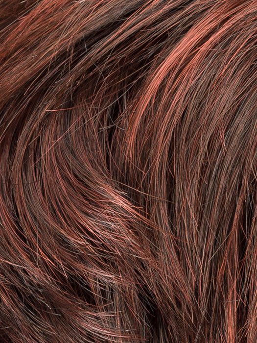 Dark Auburn Rooted 33.4.130 | Dark Auburn and Darkest Brown with Deep Copper Brown Blend