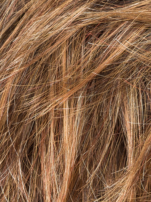 Hazelnut Rooted 830.31.6 | Medium Brown Blended with Light Auburn and Light Reddish Auburn with Dark Brown Blend and Shaded Roots