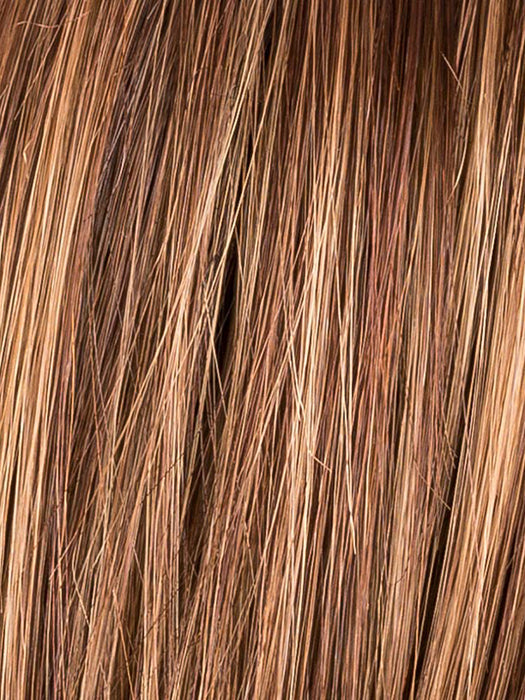 Chocolate Rooted 830.27.6 | Medium to Dark Brown base with Light Reddish Brown Highlights and Dark Roots