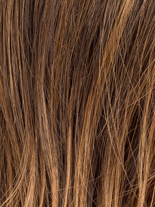 Hazelnut Lighted 8.9.27 | Medium Brown And Medium Warm Brown With Dark Strawberry Blonde Blend With Highlights Throughout And Concentrated In The Front