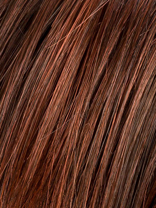 Dark Auburn Rooted 33.130.2 | Dark Auburn and Deep Copper Brown with Black/Dark Brown Blend and Shaded Roots