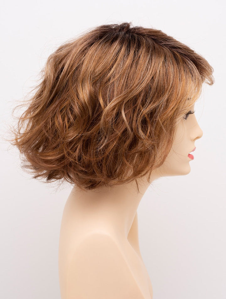 Golden Nutmeg | 27/26/23 R8 | 3-Tone blend of a Cinnamon Brown Base, Chocolate, Brown Roots, and Golden Blonde highlights