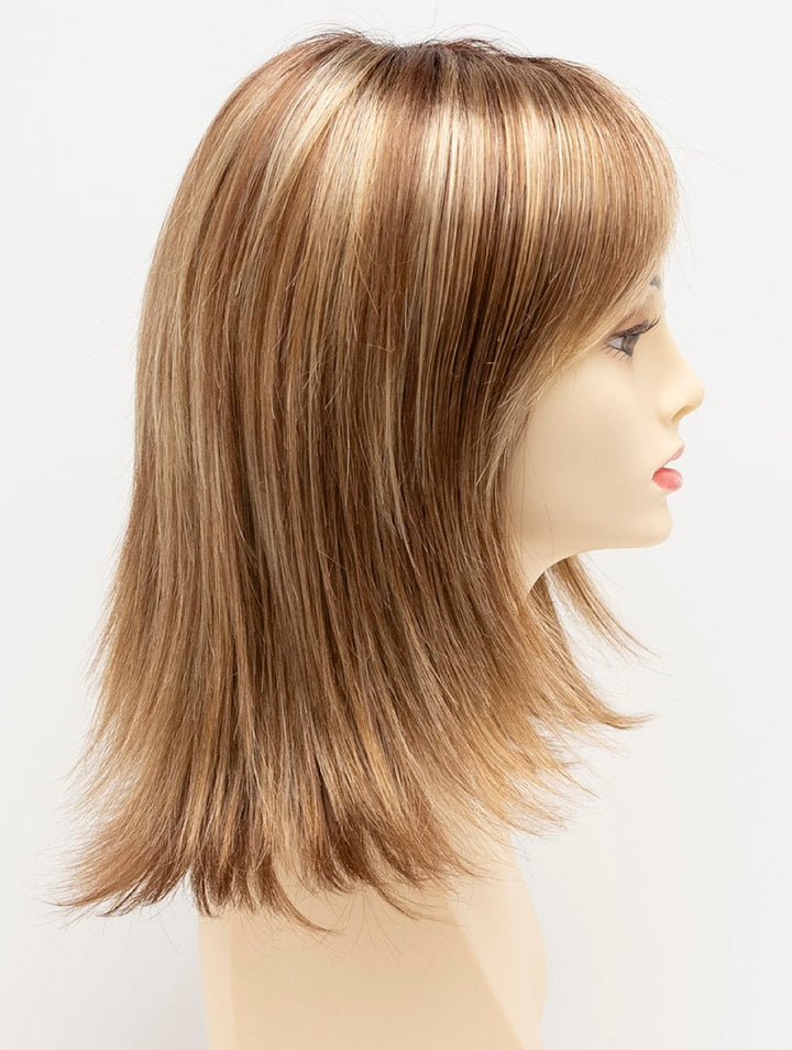 Golden Nutmeg | 27/26/23 R8 | 3-Tone blend of a Cinnamon Brown Base, Chocolate, Brown Roots, and Golden Blonde highlights