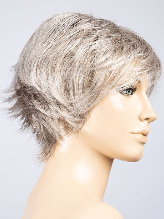 Grey Multi Shaded 56.58.49 | Lightest Brown with Black/Dark Brown and Dark Ash Blonde with Grey Blend and Shaded Roots