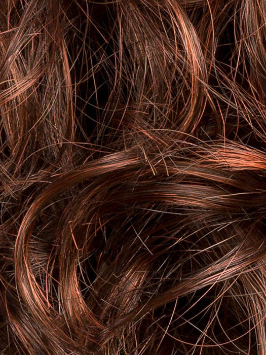 Auburn Rooted 33.130.4 | Dark Auburn, Deep Copper Brown, and Darkest Brown Blend with Shaded Roots