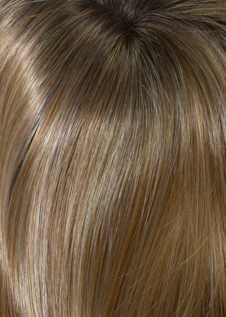 Golden Nutmeg | 27/26/23 R8 | 3-Tone blend of a Cinnamon Brown Base, Chocolate, Brown Roots, and Golden Blonde highlights
