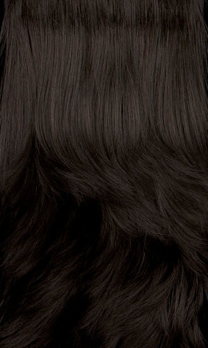 Off black with medium dark brown highlights