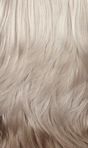 Silver white on top mixed with 25% light brown in back