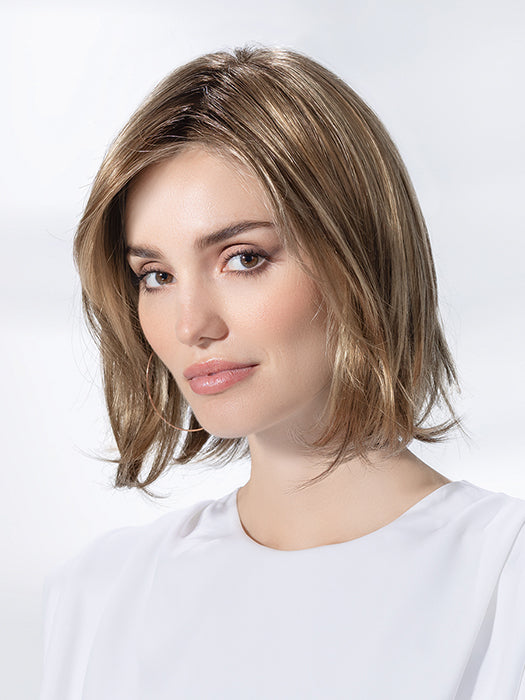 Dark Sand Rooted 12.20.22 | Lightest Brown And Light Strawberry Blonde And Light Neutral Blonde Blend With Shaded Roots
