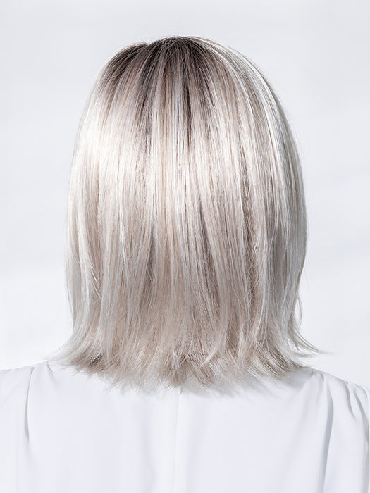 Silver Blonde Rooted 60.23 | Pearl White And Lightest Pale Blonde Blend With Shaded Roots